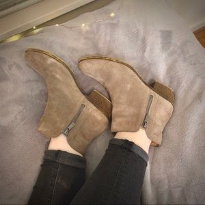Host Pick!! Lucky Brand Tan Suede Ankle Booties